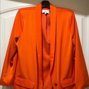 L'Academie Vibrant Orange Blazer
